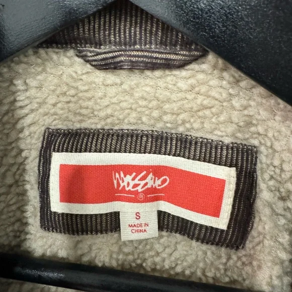 Mossimo brown corduroy Sherpa lined jacket size S - Picture 3 of 8